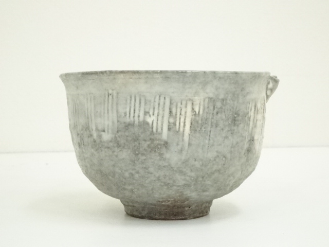 道具 ] - 道具 京焼 浅見与し三造 粉引片口茶碗（共箱